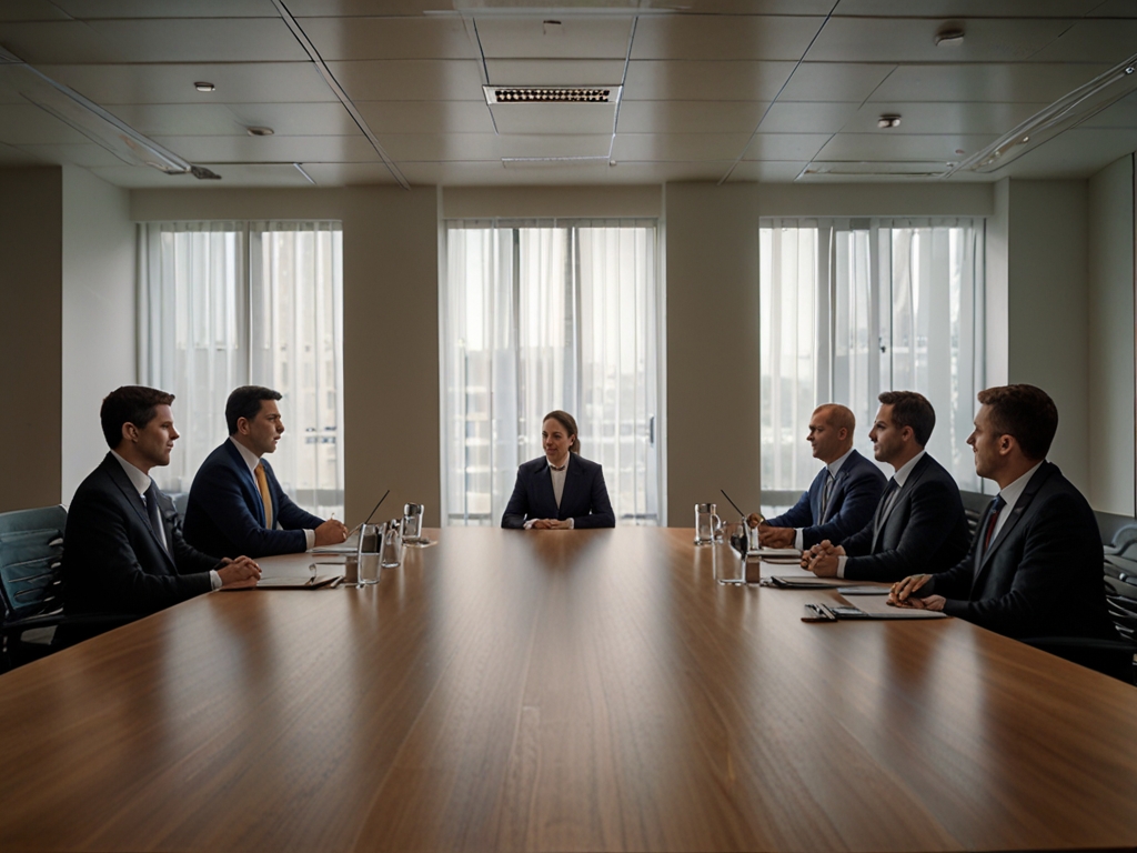Reunión de una empresa multinacional